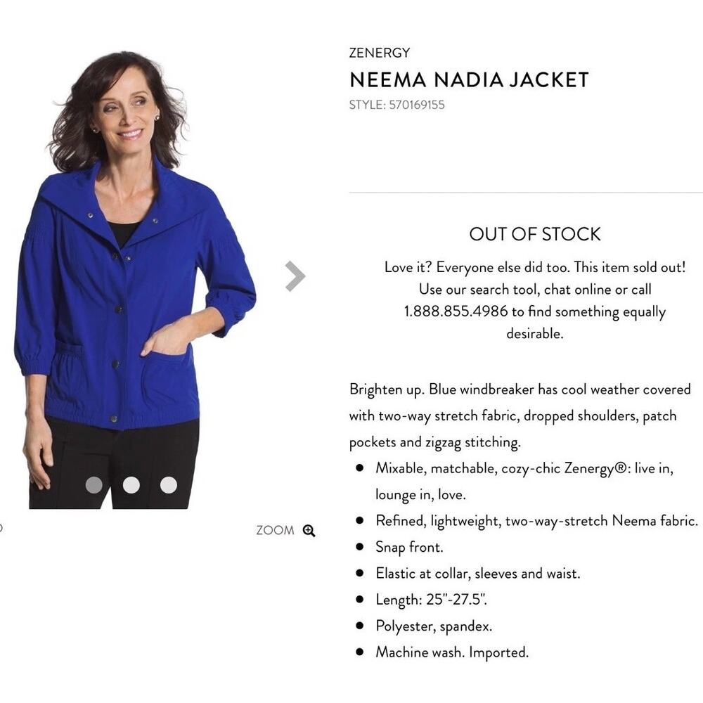 NWT Chico's Zenergy Neema Nadia Jacket Mai Tai Coral Red SZ 2 (Large/12) NEW - Picture 15 of 15